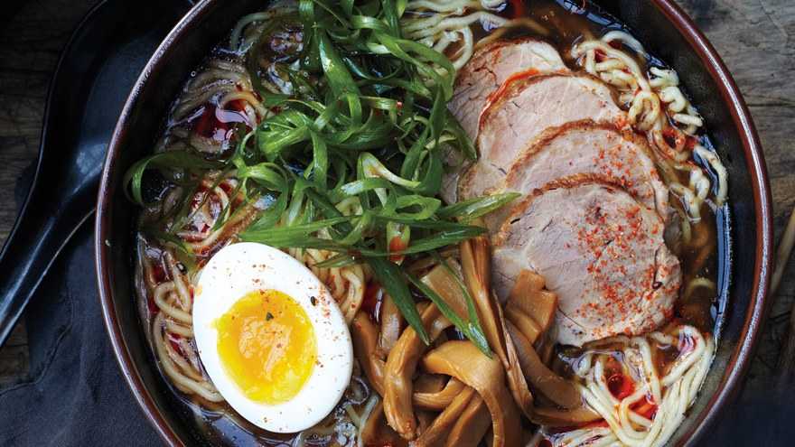 A bowl of shoyu ramen